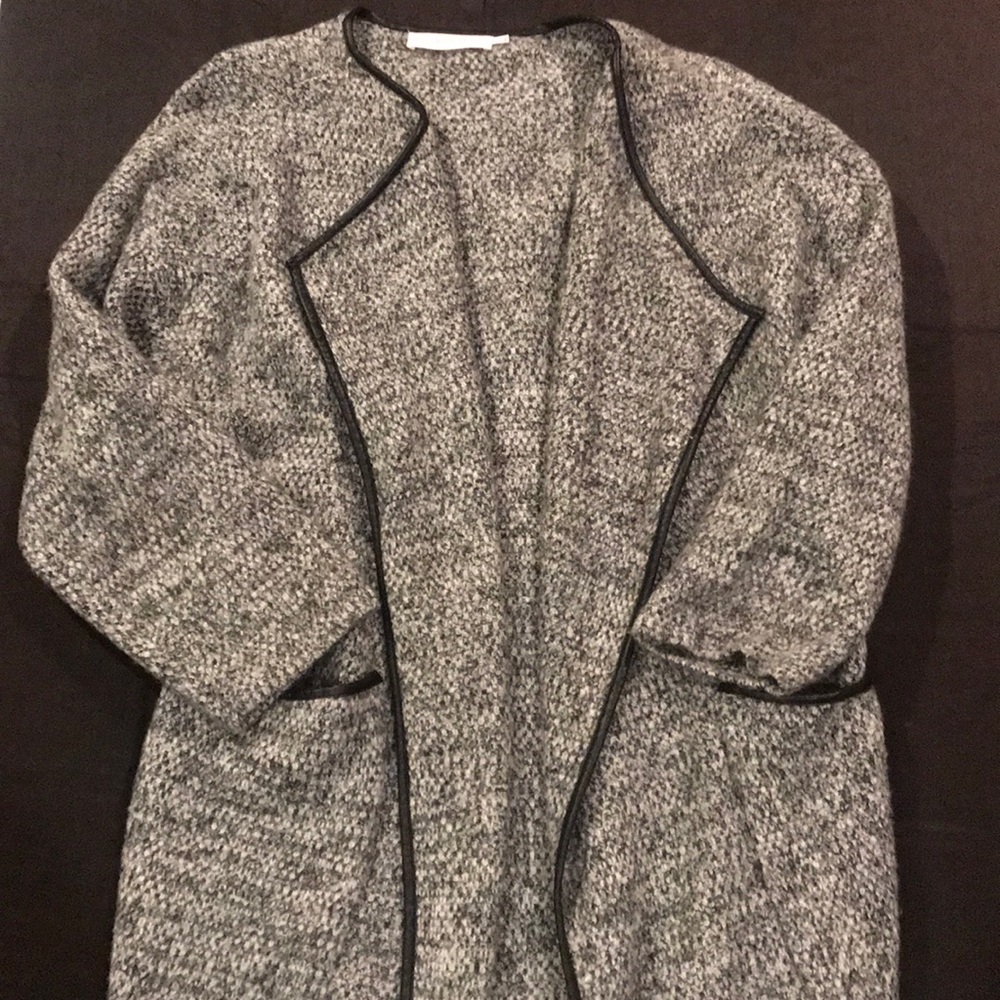 ASTR the Label Leather Trim Sweater